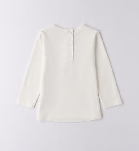 Maglietta bambina in cotone PANNA-0112