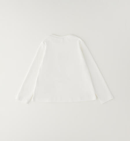 Maglietta bambina in cotone PANNA-0112