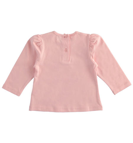 Maglietta bambina in jersey stretch - da 9 mesi a 8 anni iDO ROSA-2513