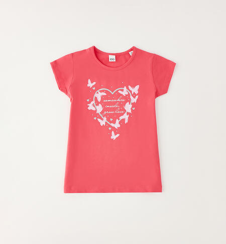 Short-sleeved T-shirt for girls ORANGE