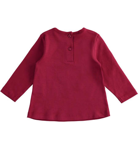 Long sleeved t-shirt for girls from 9 months to 8 years iDO BORDEAUX-2537