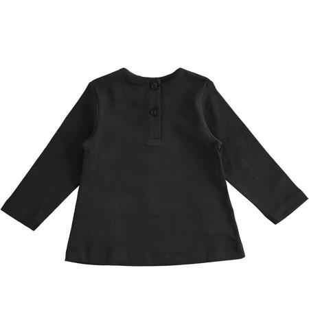 Long sleeved t-shirt for girls from 9 months to 8 years iDO NERO-0658
