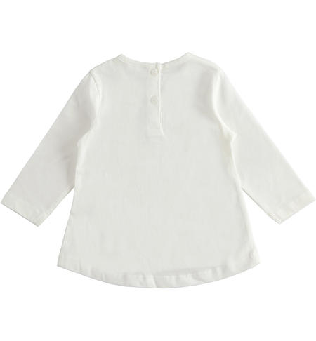 Long sleeves t-shirt for girls from 9 months to 8 years iDO PANNA-BEIGE-8138