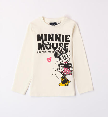 Maglietta bambina Minnie da 3 a 8 anni iDO MILK-0111