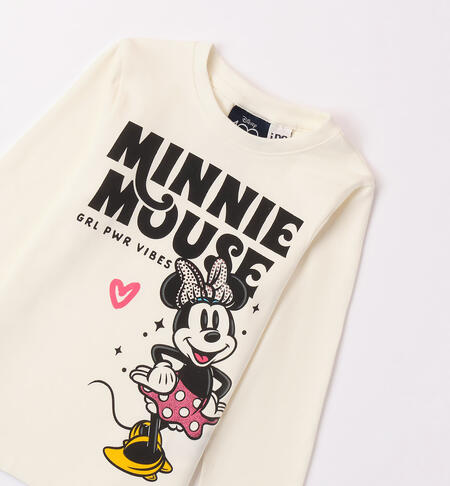 Maglietta bambina Minnie da 3 a 8 anni iDO MILK-0111