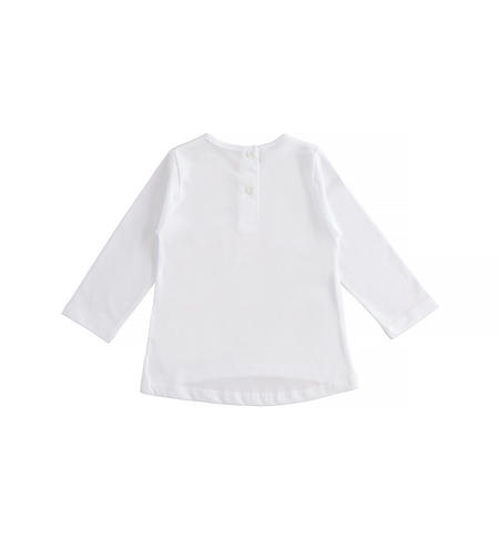iDO backpack print T-shirt for girls from 9 months to 8 years BIANCO-0113