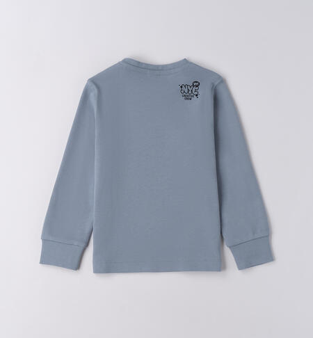 Maglietta bambino con scritta AZZURRO-3893