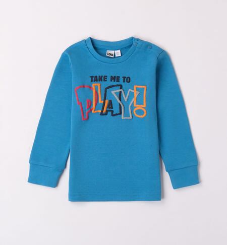 iDO T-shirt with colourful print for boys aged 9 months to 8 years TURCHESE-4027