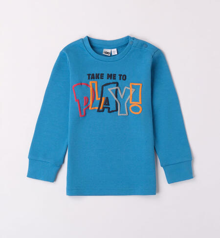 Maglietta bambino con stampa colorata AZZURRO