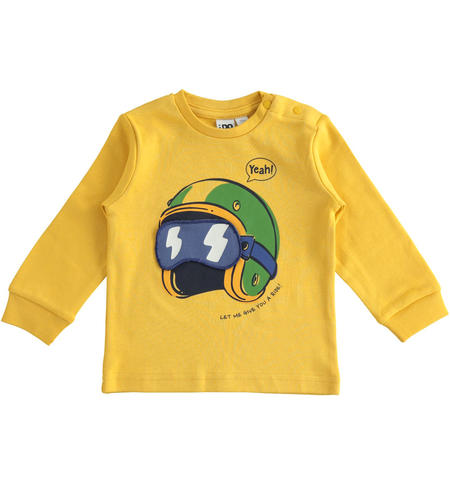 Maglietta bambino in cotone - da 9 mesi a 8 anni iDO GIALLO-1614