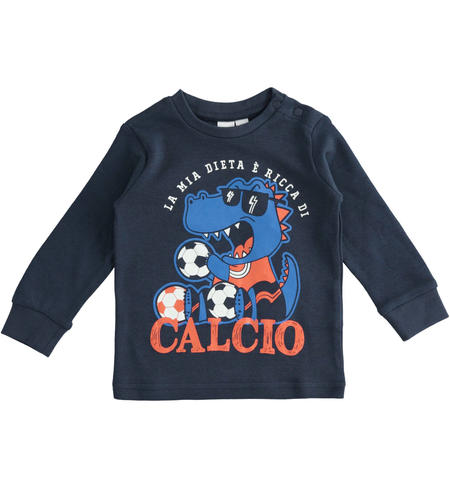 Cotton t-shirt for boys from 9 month to 8 years iDO NAVY-3885