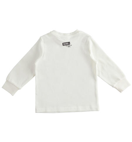 Maglietta bambino in cotone - da 9 mesi a 8 anni iDO PANNA-0112