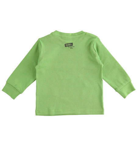 Maglietta bambino in cotone - da 9 mesi a 8 anni iDO VERDE-4932