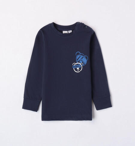 iDO cotton T-shirt for boys aged 9 months to 8 years NAVY-3885