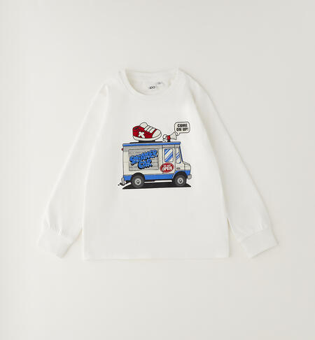 Children's cotton T-shirt CREAM