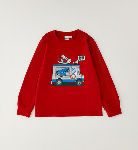 Maglietta bambino in cotone ROSSO-2253
