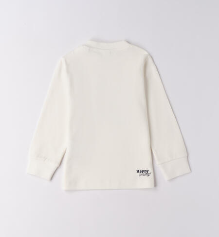 Maglietta bambino maniche lunghe PANNA-0112