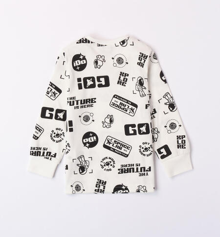 iDO black and white T-shirt for boys aged 9 months to 8 years PANNA-NERO-6WH6