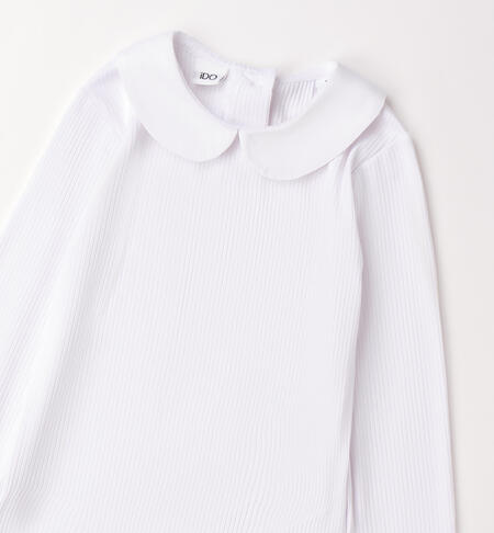 Maglietta bianca bambina BIANCO-0113