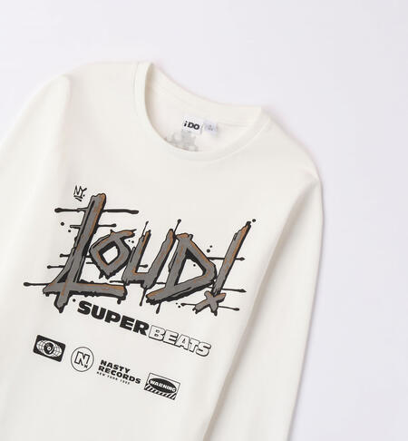 iDO white T-shirt for boys from 8 to 16 years PANNA-0112