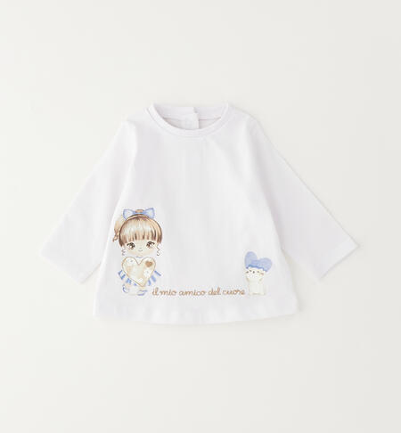 iDO T-shirt for girls WHITE