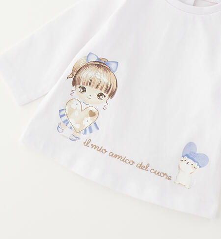 Maglietta bimba iDO BIANCO-0113
