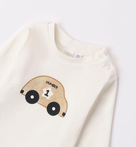 iDO T-shirt with toy car motif for boys from 1 to 24 months PANNA-0112