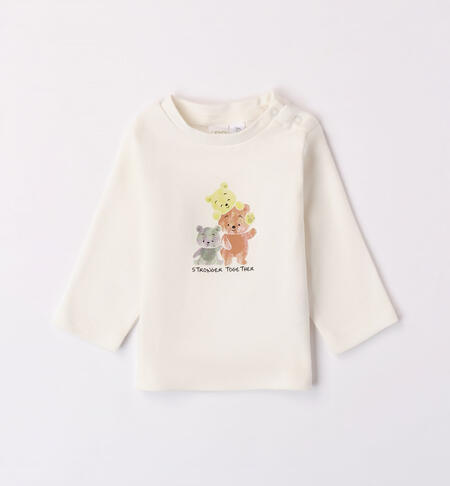 iDO teddy bear T-shirt for boys from 1 to 24 months PANNA-0112