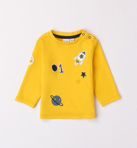 iDO yellow T-shirt for boys from 1 to 24 months YELLOW-1449