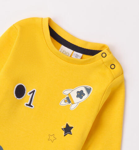 iDO yellow T-shirt for boys from 1 to 24 months YELLOW-1449