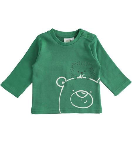Cotton baby boy t-shirt from 1 to 24 months iDO VERDE-4734