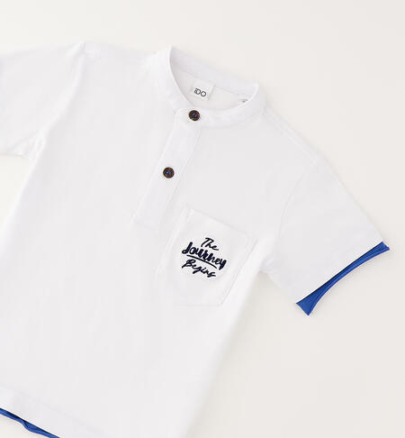 Maglietta coreana bambino BIANCO-0113