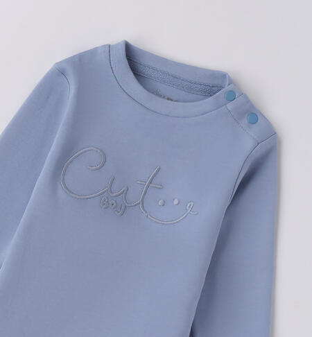 Maglietta cotone bimbo AZZURRO-3814