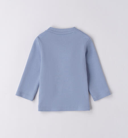 Maglietta cotone bimbo AZZURRO-3814