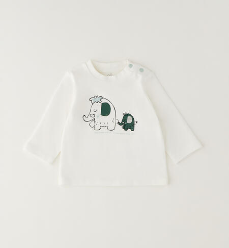 Maglietta cotone bimbo PANNA