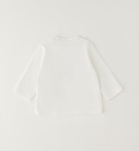 Maglietta cotone bimbo PANNA-0112