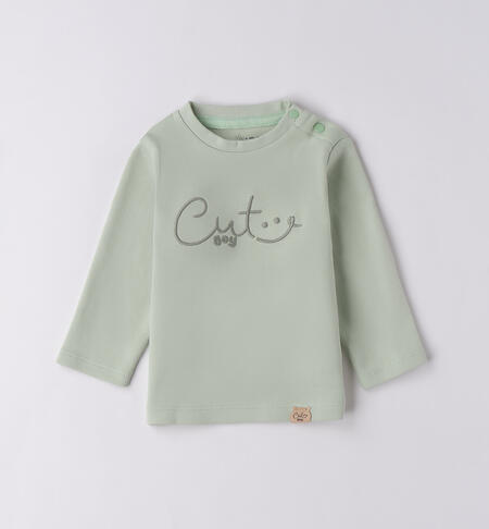 Maglietta cotone bimbo VERDE -4835