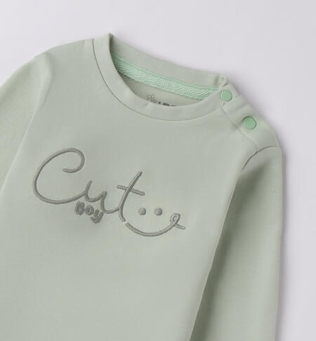 Maglietta cotone bimbo VERDE -4835