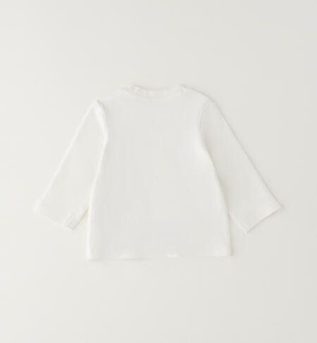 Maglietta cotone neonato PANNA-0112