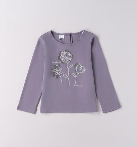 Maglietta da bambina iDO GRIGIO-3518