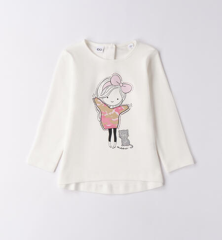 Maglietta da bambina PANNA