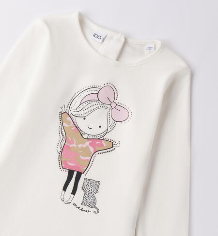 Maglietta da bambina PANNA-0112