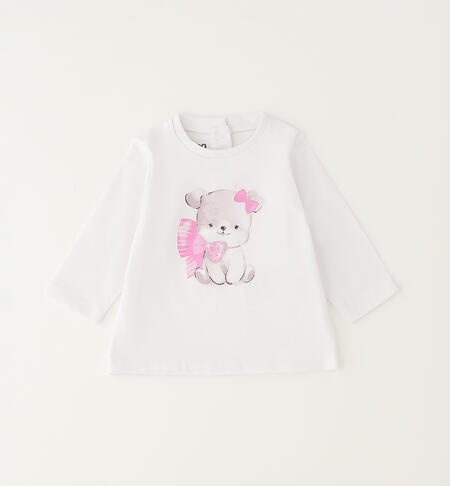 iDO T-shirt for girls WHITE