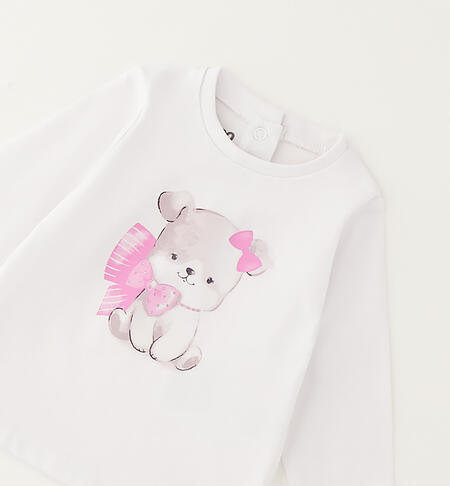 iDO T-shirt for girls BIANCO-0113