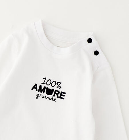 iDO newborn T-shirt BIANCO-0113
