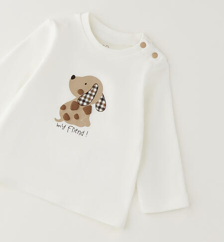 Maglietta da neonato iDOMini PANNA-0112