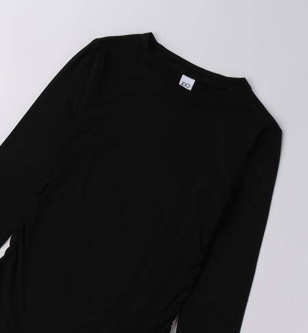 Maglietta da ragazza  NERO-0658
