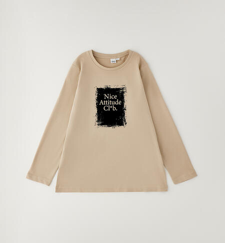 Maglietta da ragazza iDO BEIGE-0941