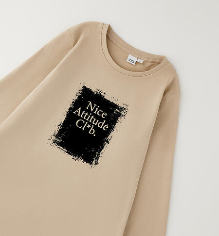 Maglietta da ragazza iDO BEIGE-0941
