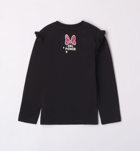 Maglietta Disney bambina da 3 a 8 anni iDO NERO-0658